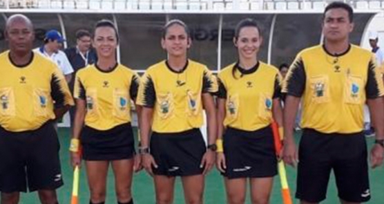 Um trio feminino na final do Brasileiro Escolar de Futebol